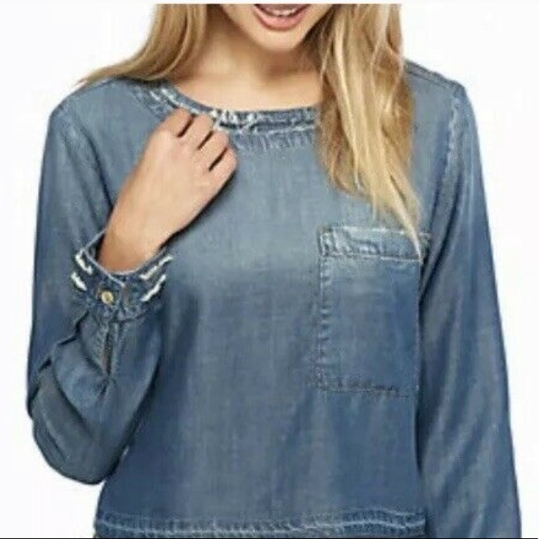 Cloth And Stone Denim Top